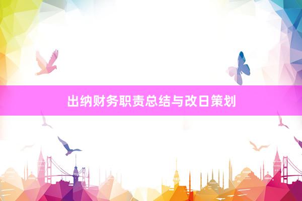 出纳财务职责总结与改日策划